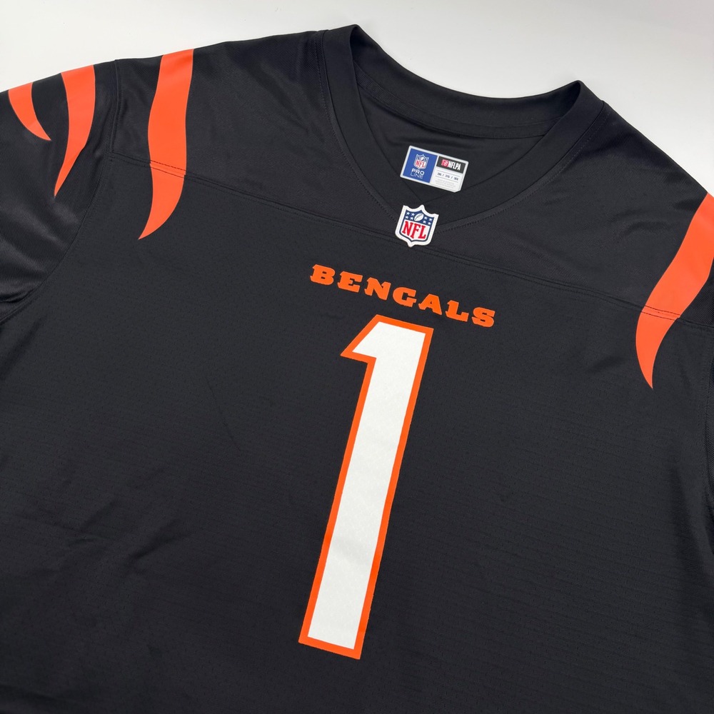 NFL Pro Line Ja'Marr Chase Cincinnati Bengals Jersey Mens 3XL Black Number 1